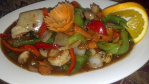 Pad Pik Paow with Shrimp