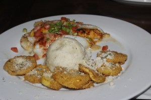 Crab stuffed flounder