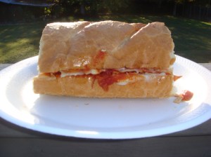 Touchdown Pepperoni Pizza Sandwich