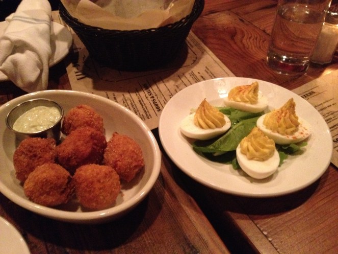 Peppedew Poppers and Deviled Eggs